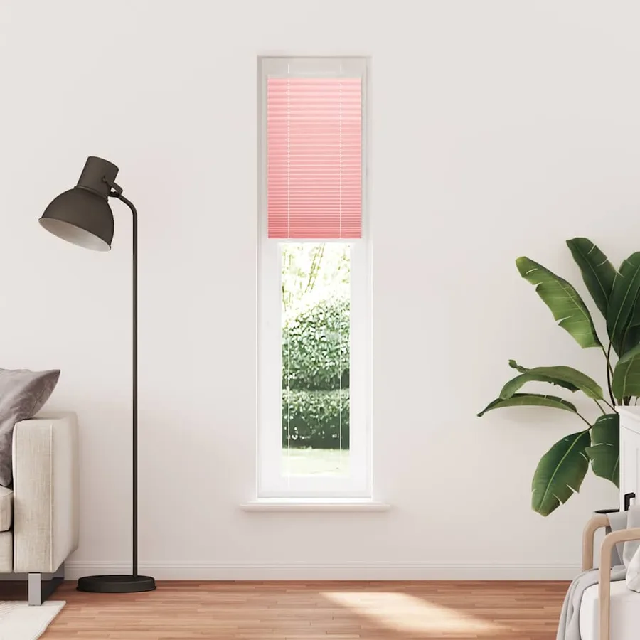 Store plissé rose 45x200 cm largeur du tissu 44,4 cm polyester - 2