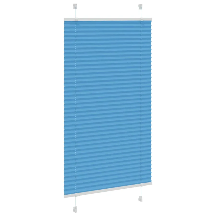 Store plissé bleu 80x150 cm largeur du tissu 79,4 cm polyester - 3