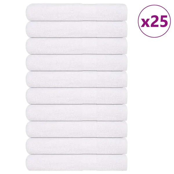 Serviettes de sauna FROGN 25 pcs blanc 80x200 cm 360 g/m²