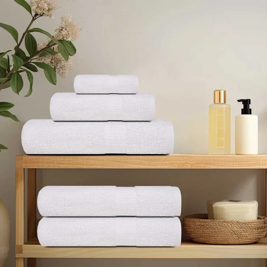 Serviettes de sauna FROGN 25 pcs blanc 80x200 cm 360 g/m² - 3