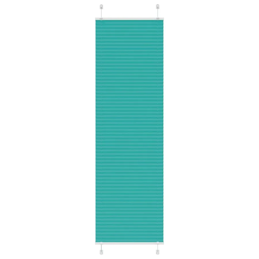 Store plissé vert pétrole 65x200 cm largeur du tissu 64,4 cm