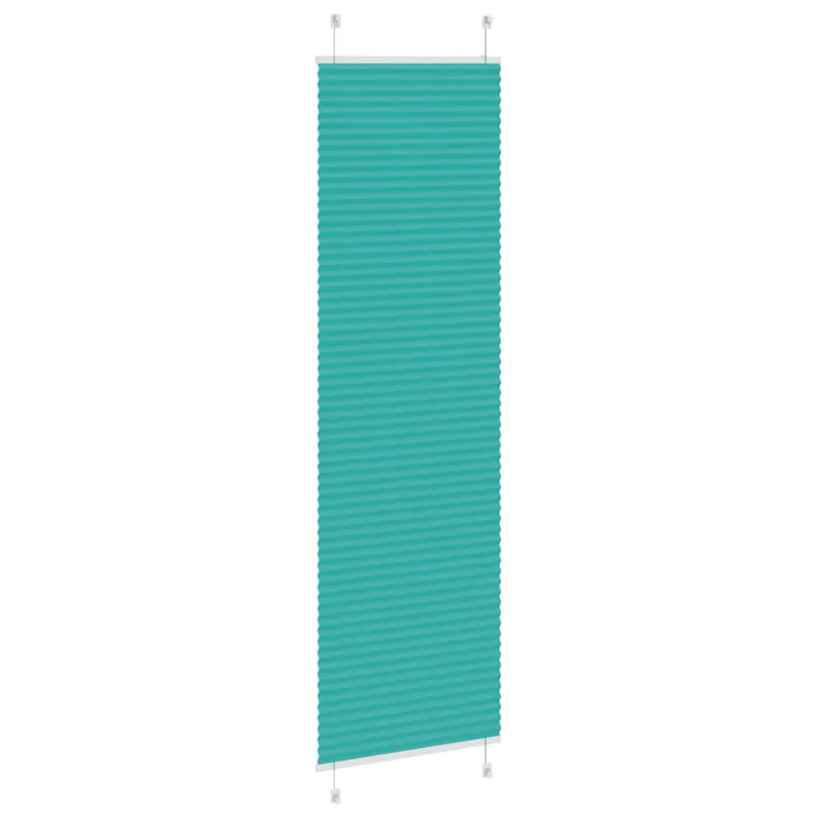 Store plissé vert pétrole 65x200 cm largeur du tissu 64,4 cm - 4