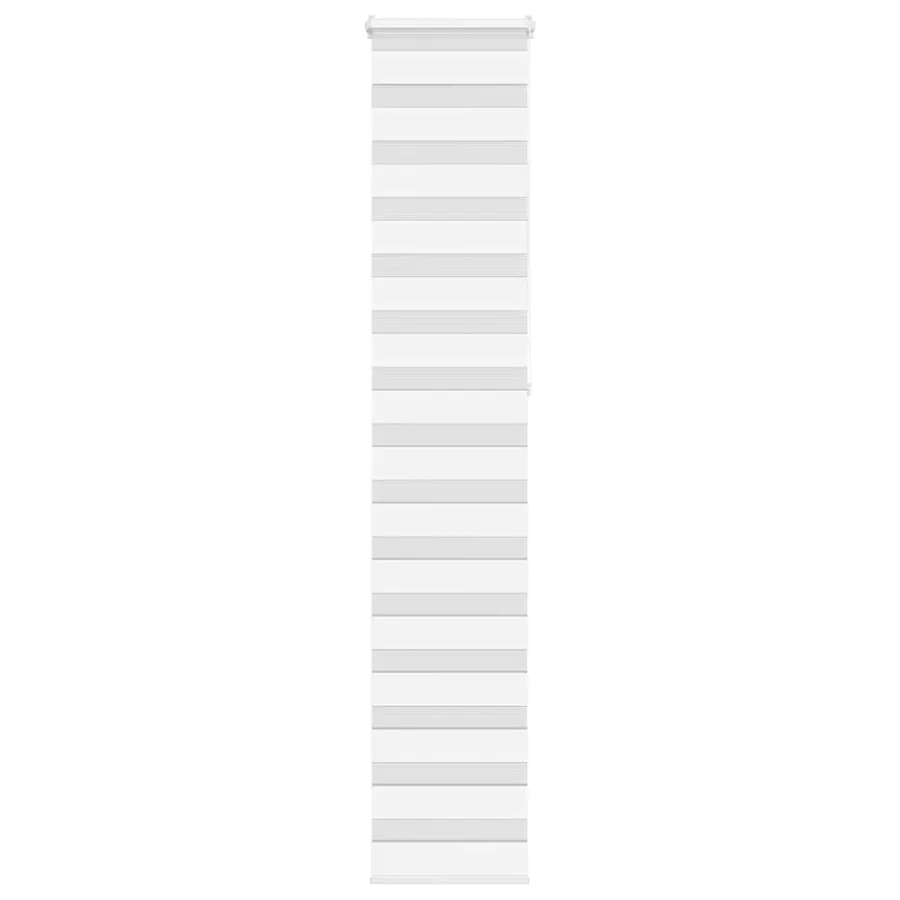 Store zèbre blanc 50x230 cm largeur du tissu 45,9 cm polyester