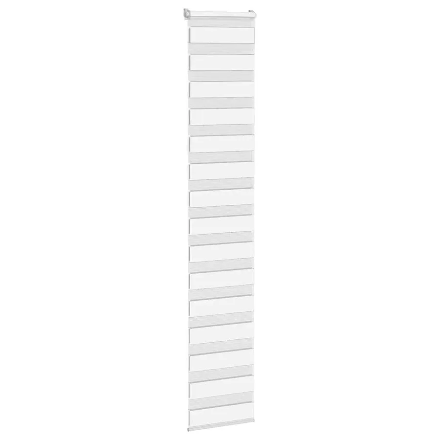 Store zèbre blanc 50x230 cm largeur du tissu 45,9 cm polyester - 3