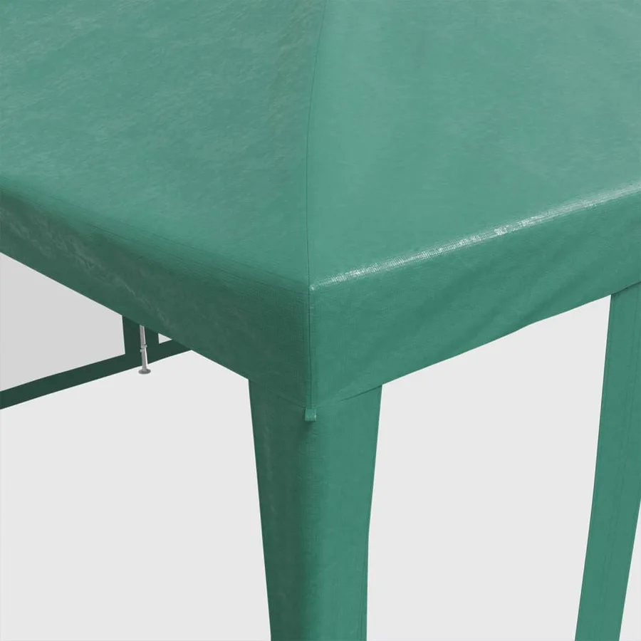 Tente de fête avec 10 parois latérales en maille vert 6x4m PEHD - 7