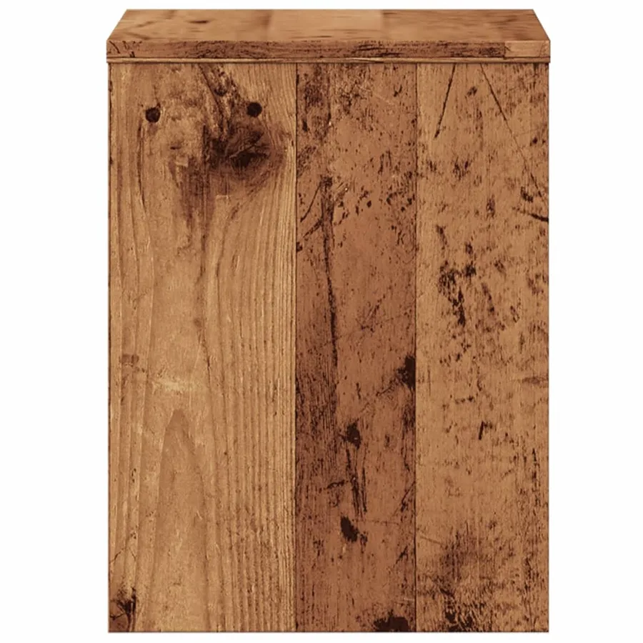 Table de chevet vieux bois 40x30x40 cm bois d'ingénierie - 6