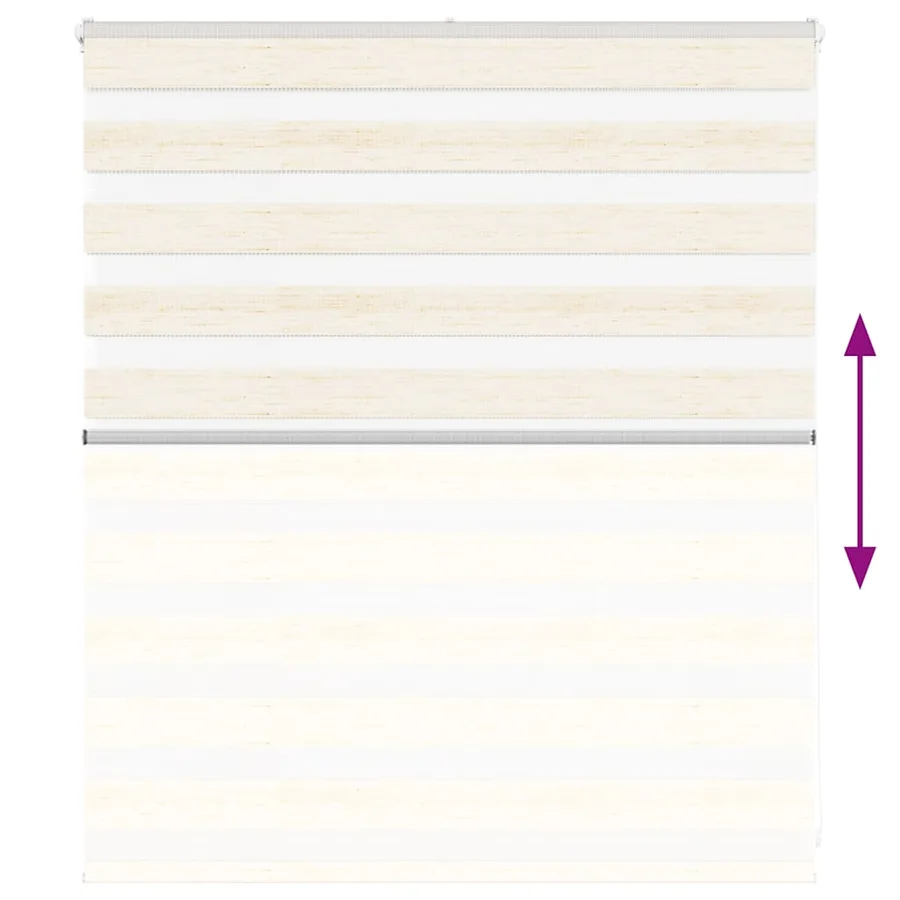 Store zèbre beige marbré largeur du tissu 125,9 cm polyester - 5