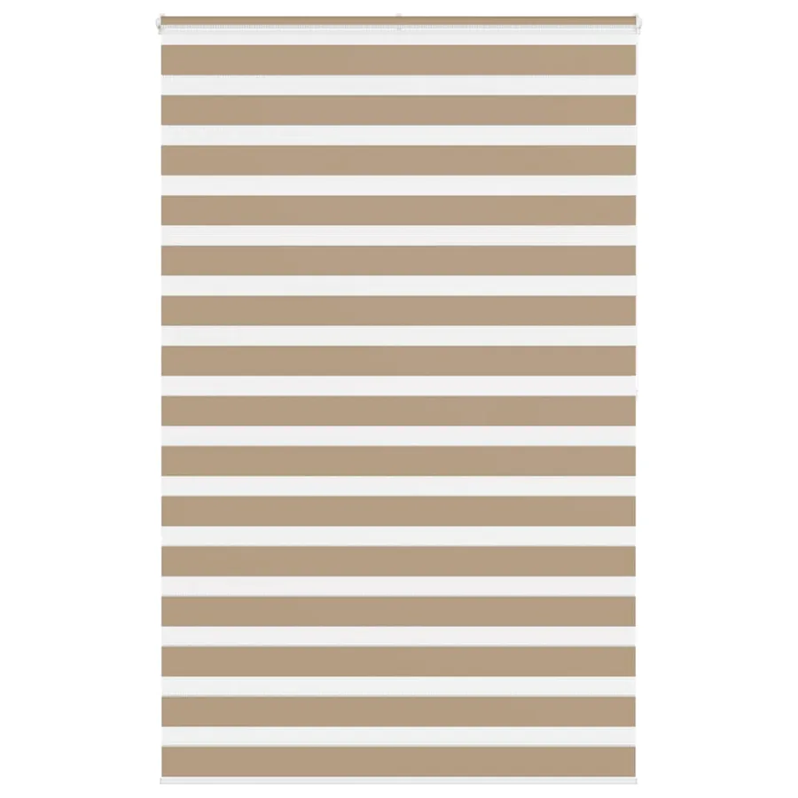Store zèbre marron sable largeur du tissu 140,9 cm polyester