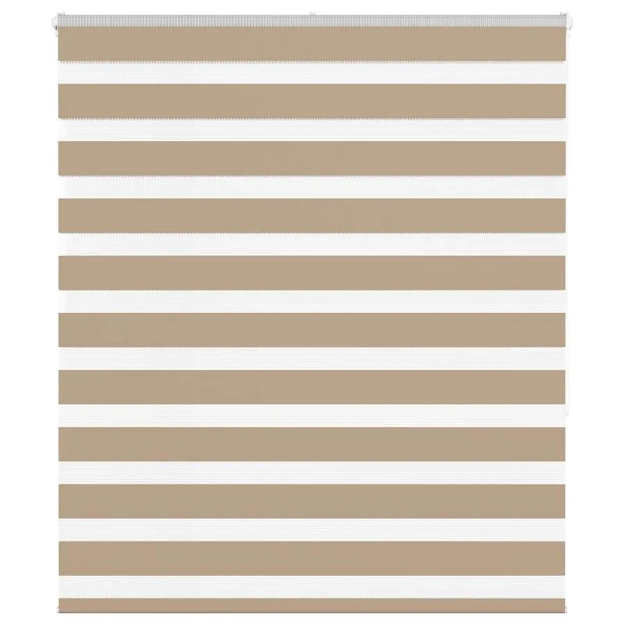 Store zèbre marron sable largeur du tissu 130,9 cm polyester