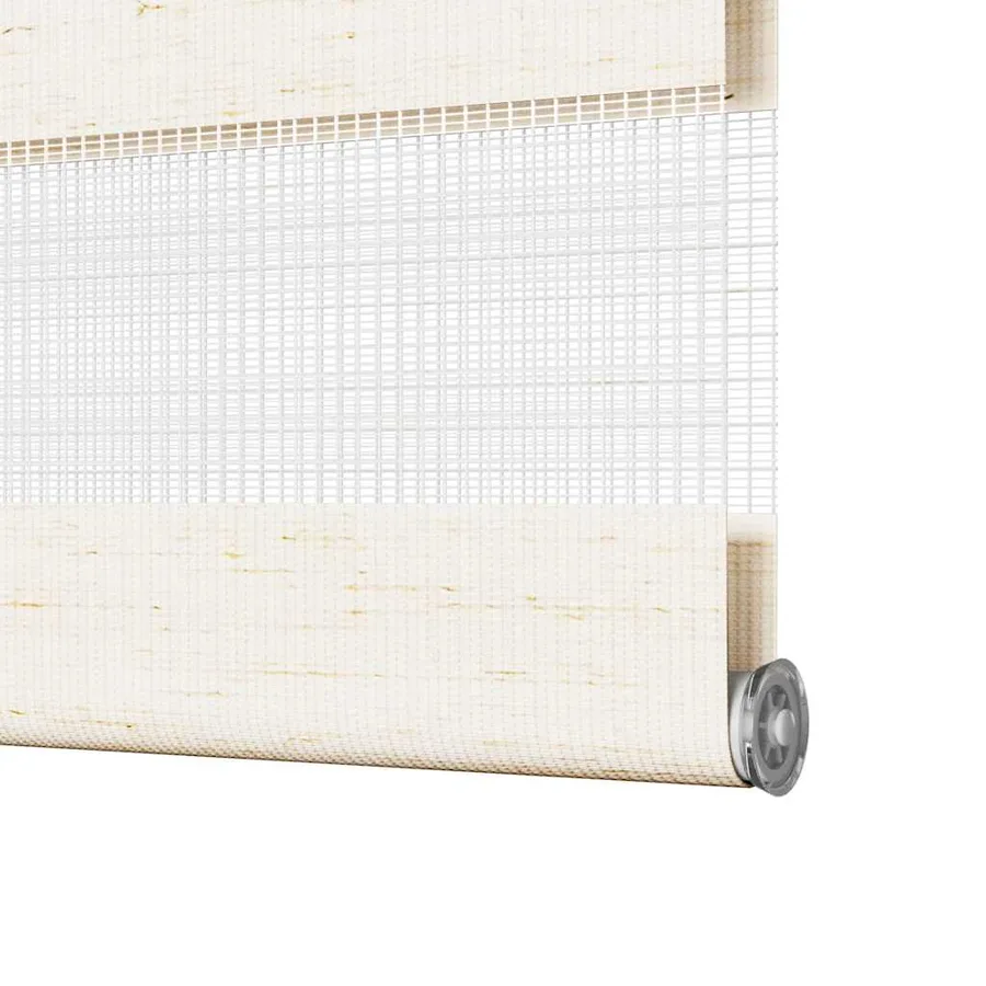 Store zèbre beige marbré largeur du tissu 140,9 cm polyester - 12