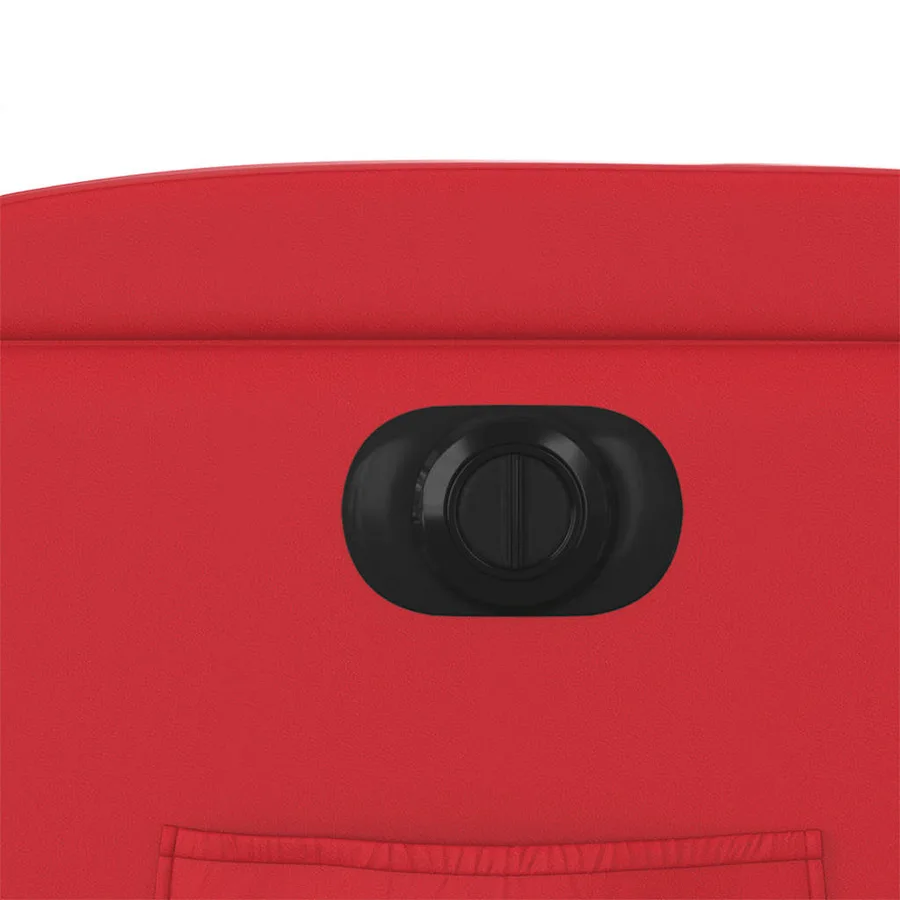 Fauteuil inclinable électrique rouge similicuir - 13