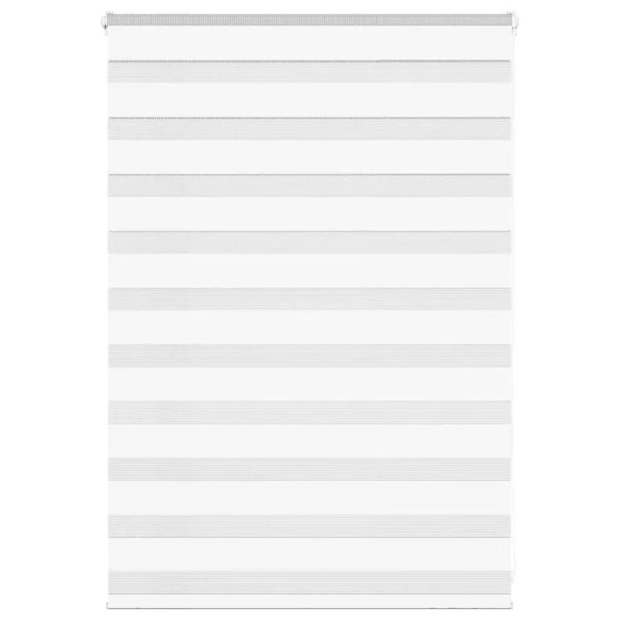Store zèbre blanc 100x100 cm largeur du tissu 95,9cm polyester