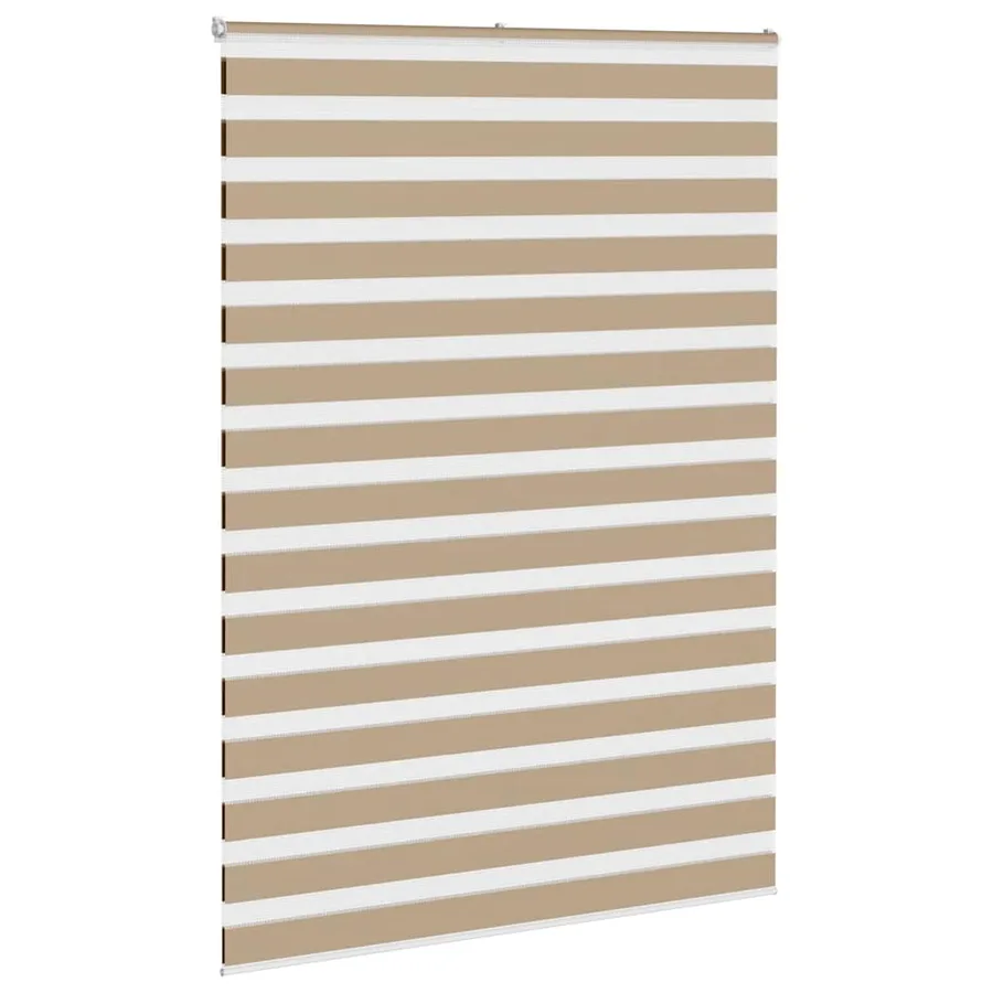 Store zèbre marron sable largeur du tissu 150,9 cm polyester - 3