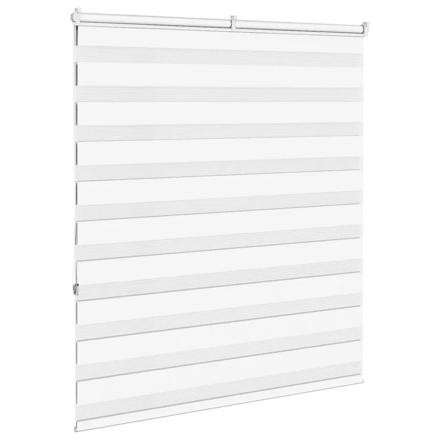 Store zèbre blanc 125x150 cm largeur du tissu 120,9cm polyester - 4