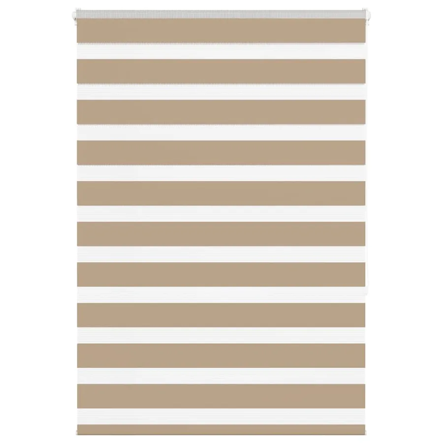 Store zèbre marron sable largeur du tissu 105,9 cm polyester
