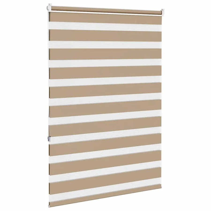 Store zèbre marron sable largeur du tissu 105,9 cm polyester - 4