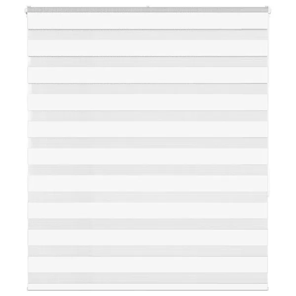 Store zèbre blanc 135x150 cm largeur du tissu 130,9cm polyester