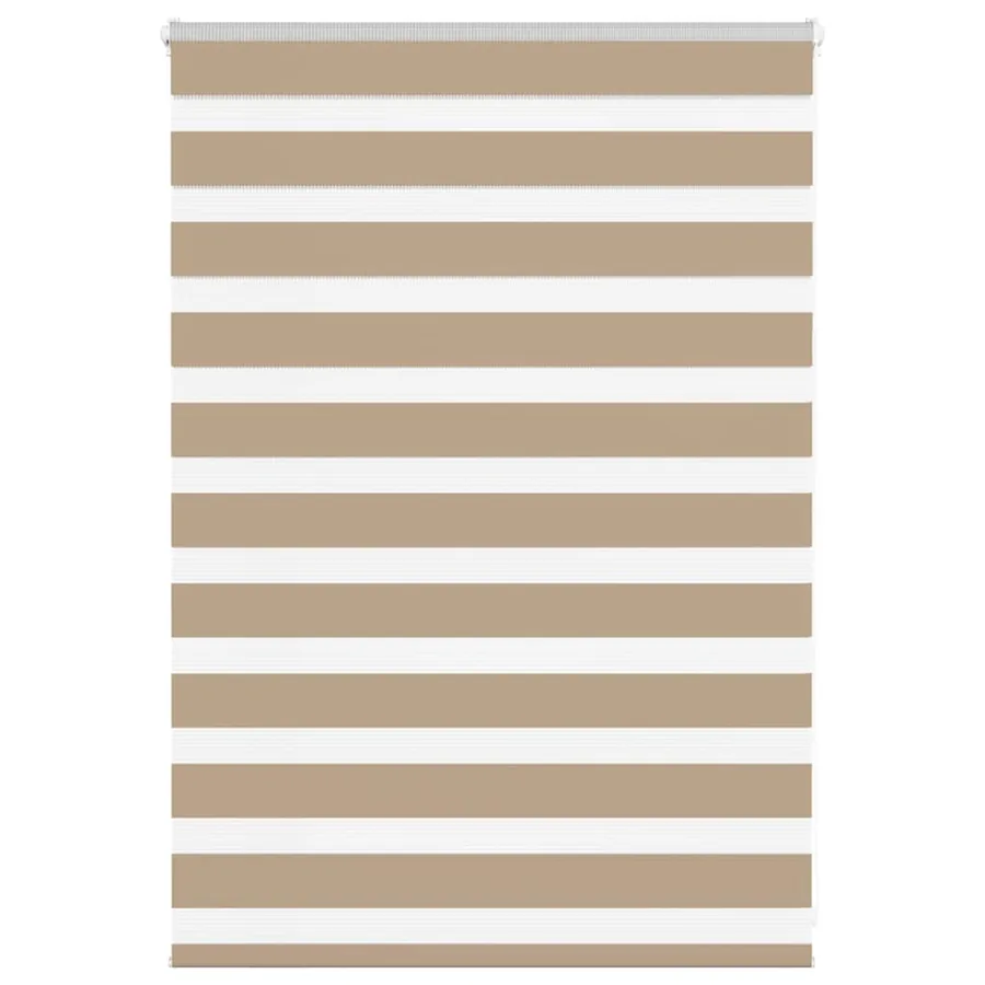 Store zèbre marron sable largeur du tissu 95,9 cm polyester