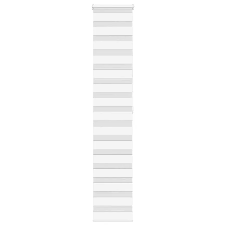 Store zèbre blanc 40x200 cm largeur du tissu 35,9 cm polyester