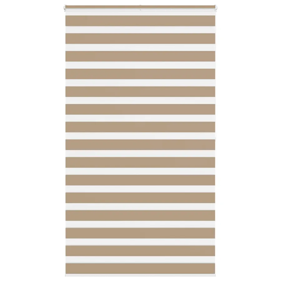 Store zèbre marron sable largeur du tissu 130,9 cm polyester