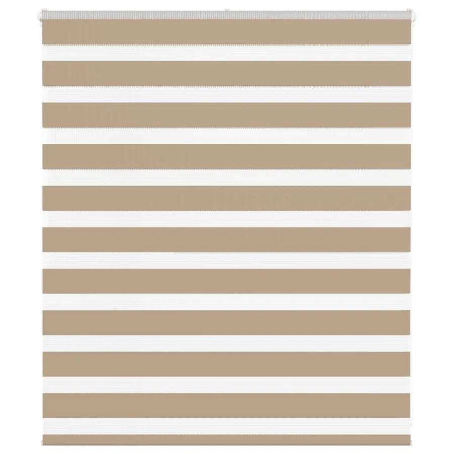 Store zèbre marron sable largeur du tissu 130,9 cm polyester