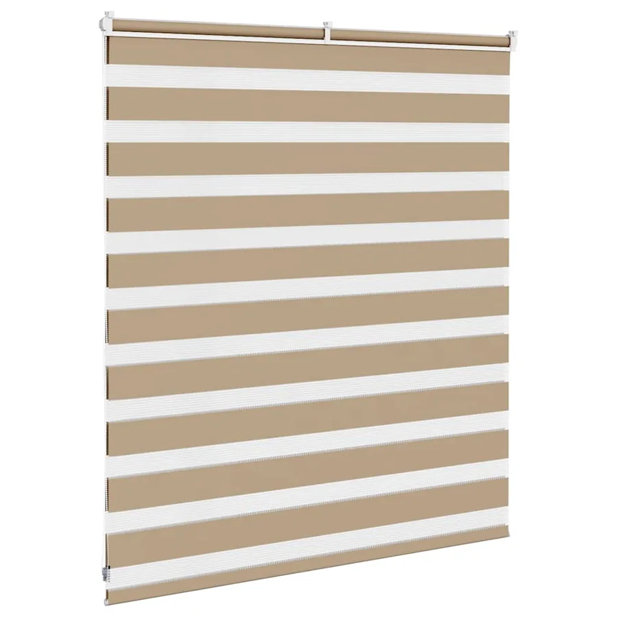 Store zèbre marron sable largeur du tissu 130,9 cm polyester - 4