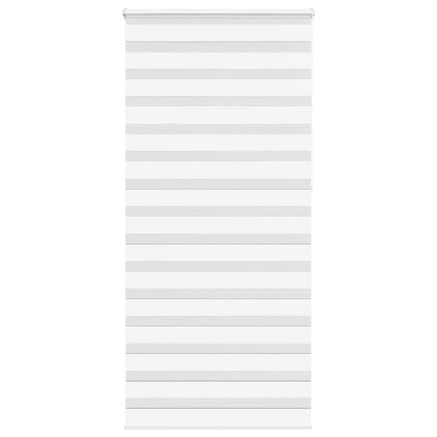 Store zèbre blanc 100x230 cm largeur du tissu 95,9cm polyester