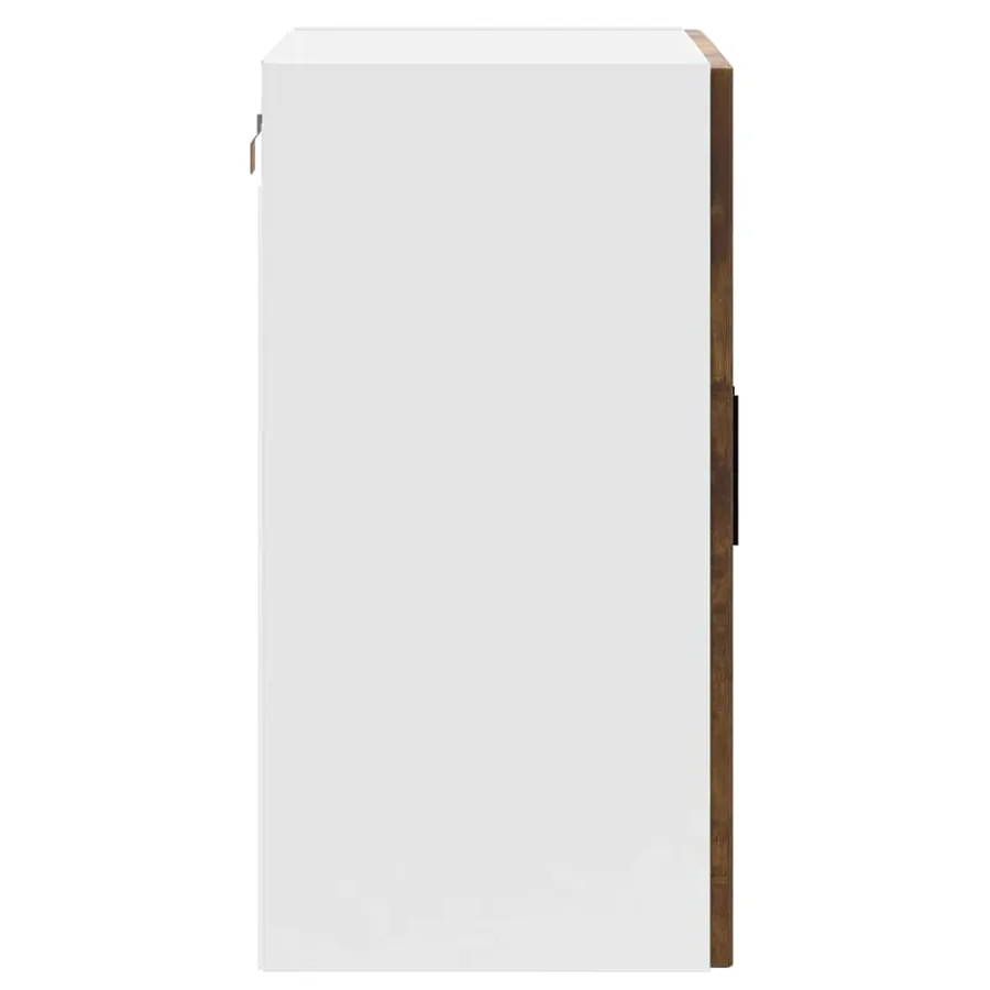 Armoire murale de cuisine avec porte en verre Porto chêne fumé - 7