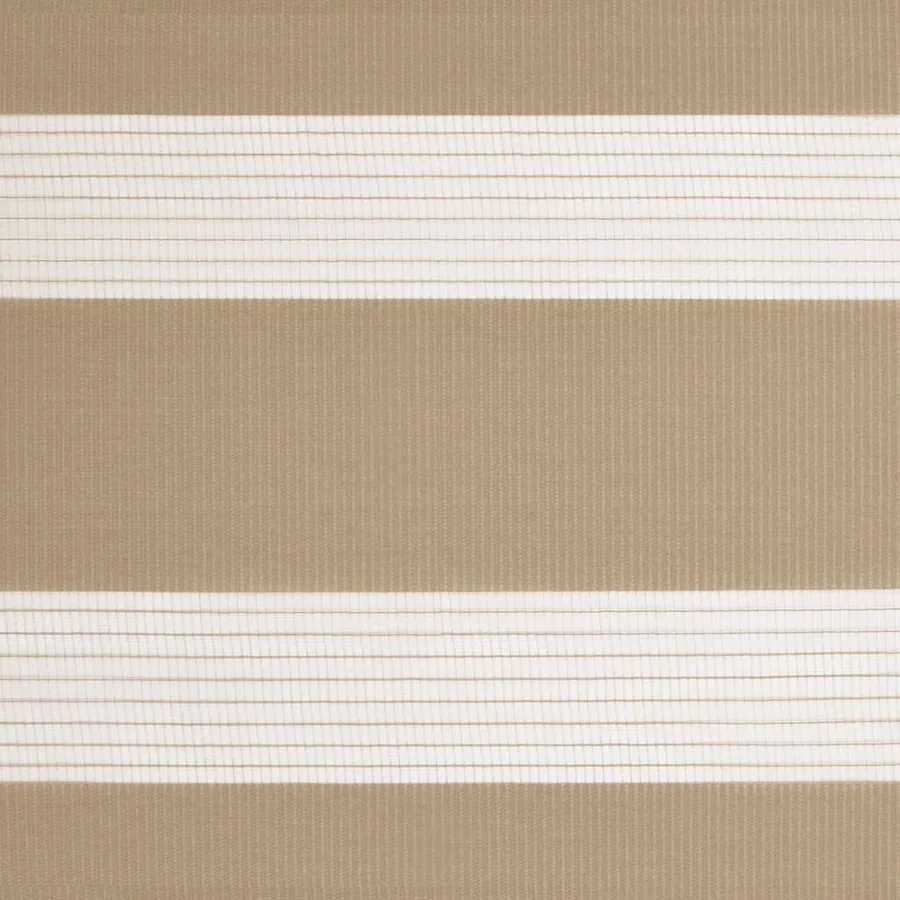Store zèbre marron sable largeur du tissu 80,9 cm polyester - 15