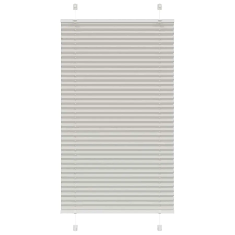 Store plissé gris clair 70x100 cm largeur du tissu 69,4 cm