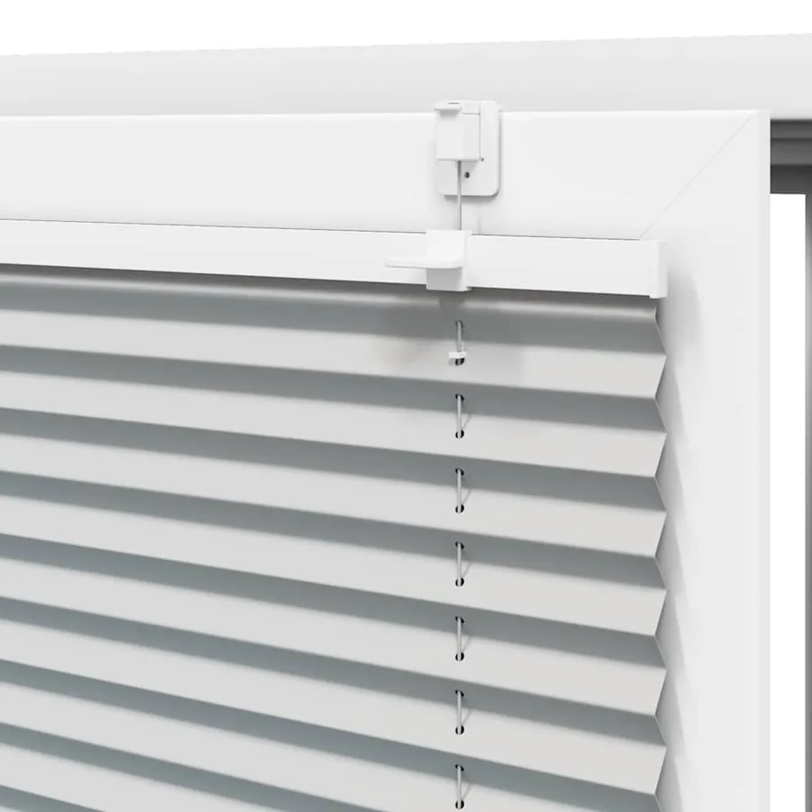Store plissé gris clair 70x100 cm largeur du tissu 69,4 cm - 9