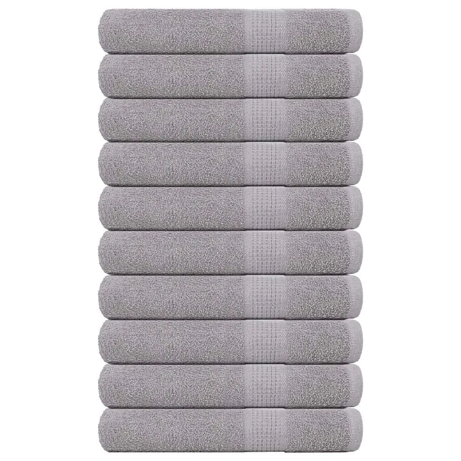 Serviettes FROGN 10 pcs gris 100x200 cm 360 g/m²