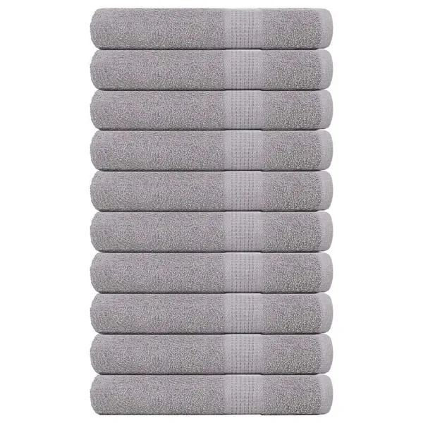 Serviettes FROGN 10 pcs gris 100x200 cm 360 g/m²