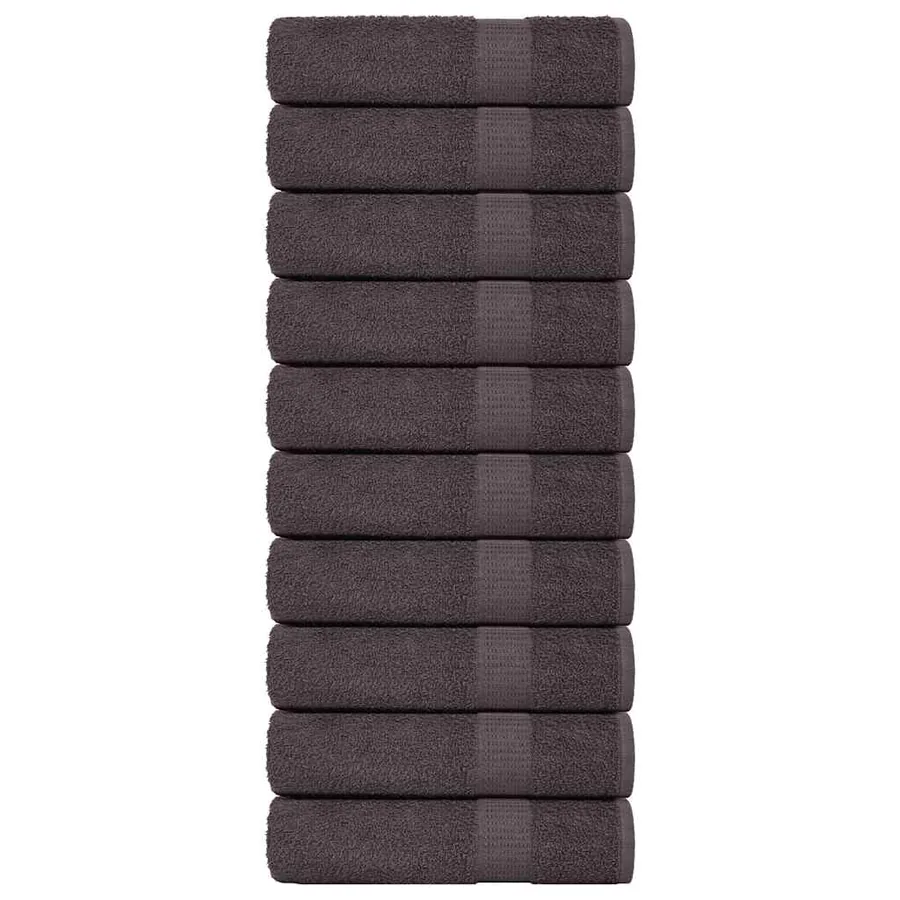 Serviettes de bain FROGN 10 pcs anthracite 100x150 cm 360 g/m²