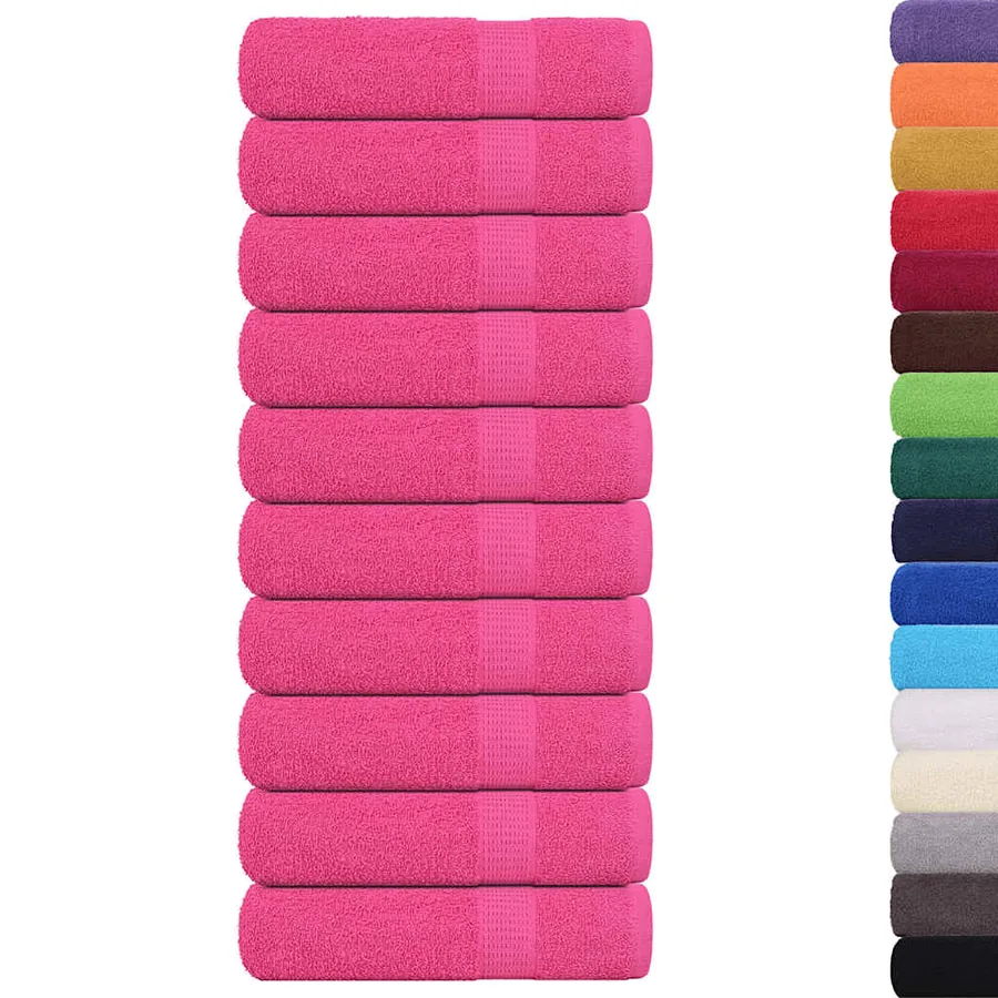 Serviettes de bain FROGN 10 pcs rose 100x150 cm 360 g/m² - 2