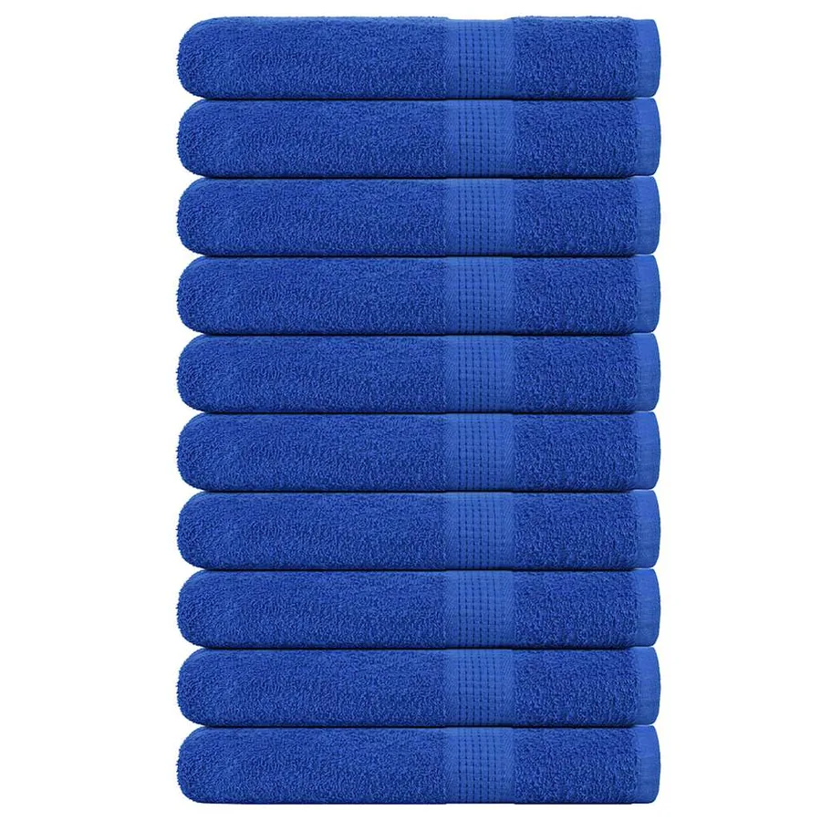 Serviettes de sauna FROGN 10 pcs bleu 80x200 cm 360 g/m²