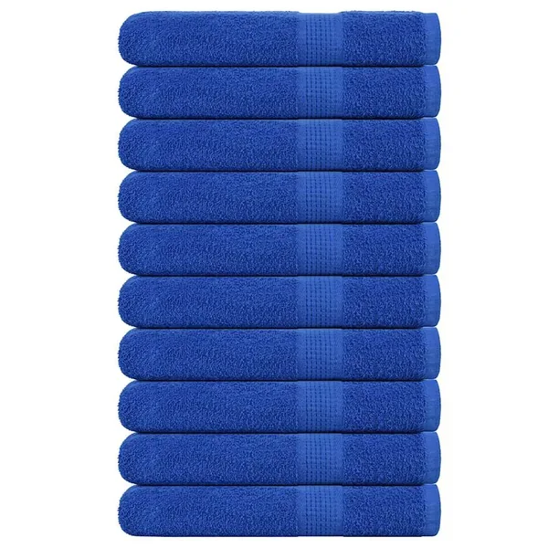 Serviettes de sauna FROGN 10 pcs bleu 80x200 cm 360 g/m²