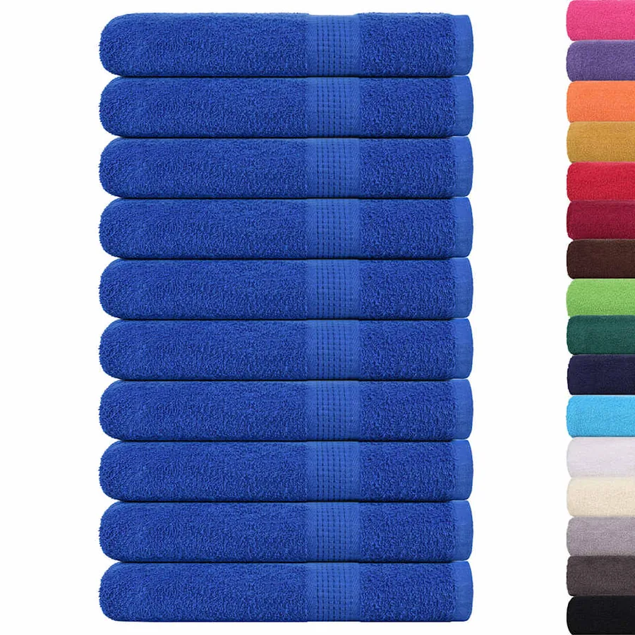 Serviettes de sauna FROGN 10 pcs bleu 80x200 cm 360 g/m² - 2