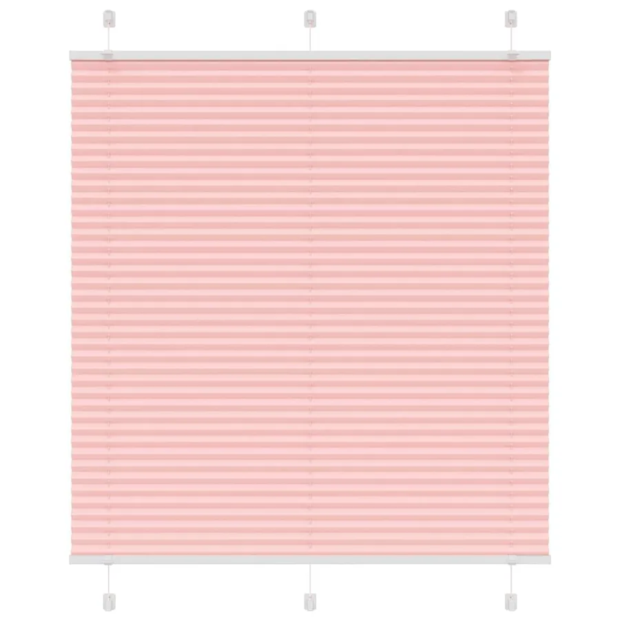 Store plissé rose 120x100 cm largeur du tissu 119,4cm polyester