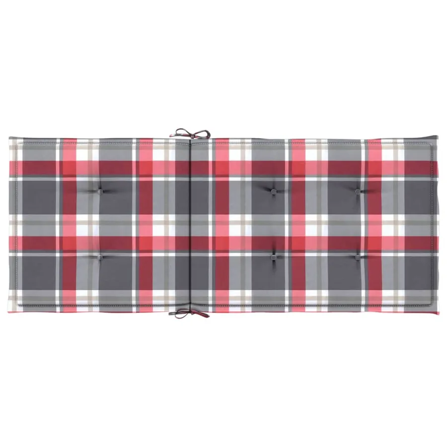 Coussins de chaise de jardin à dossier haut lot de 2 120x50x3cm - 7