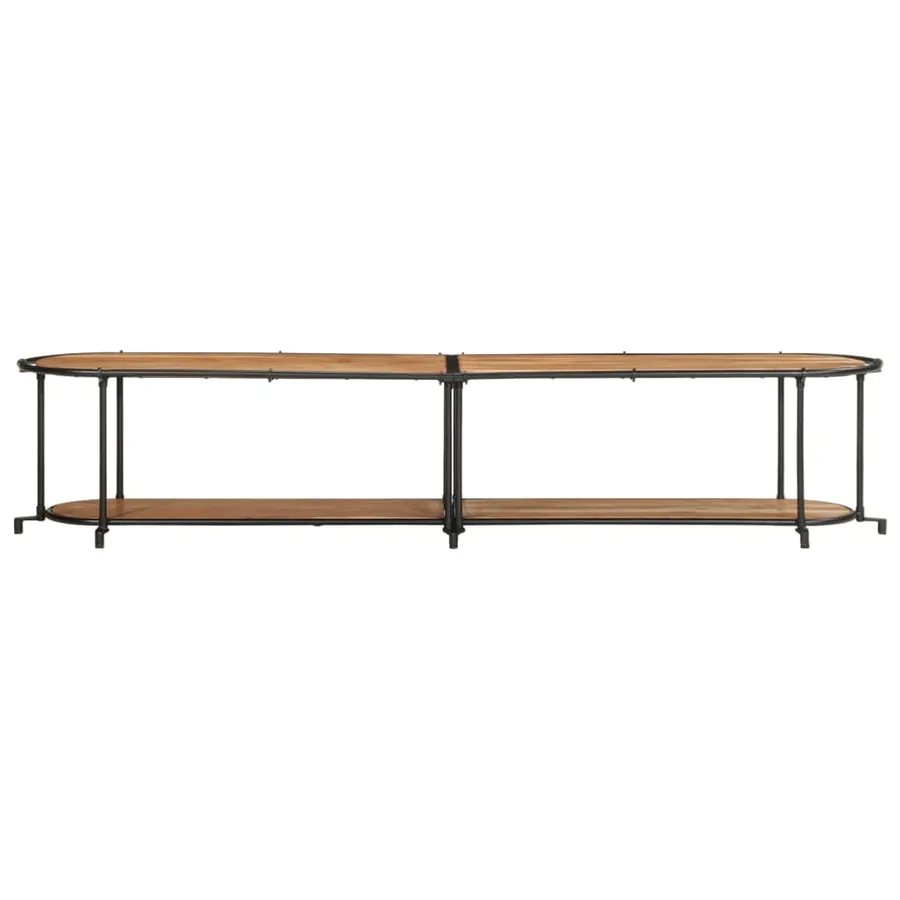 Meuble TV 200x42x40 cm bois d'acacia massif - 4