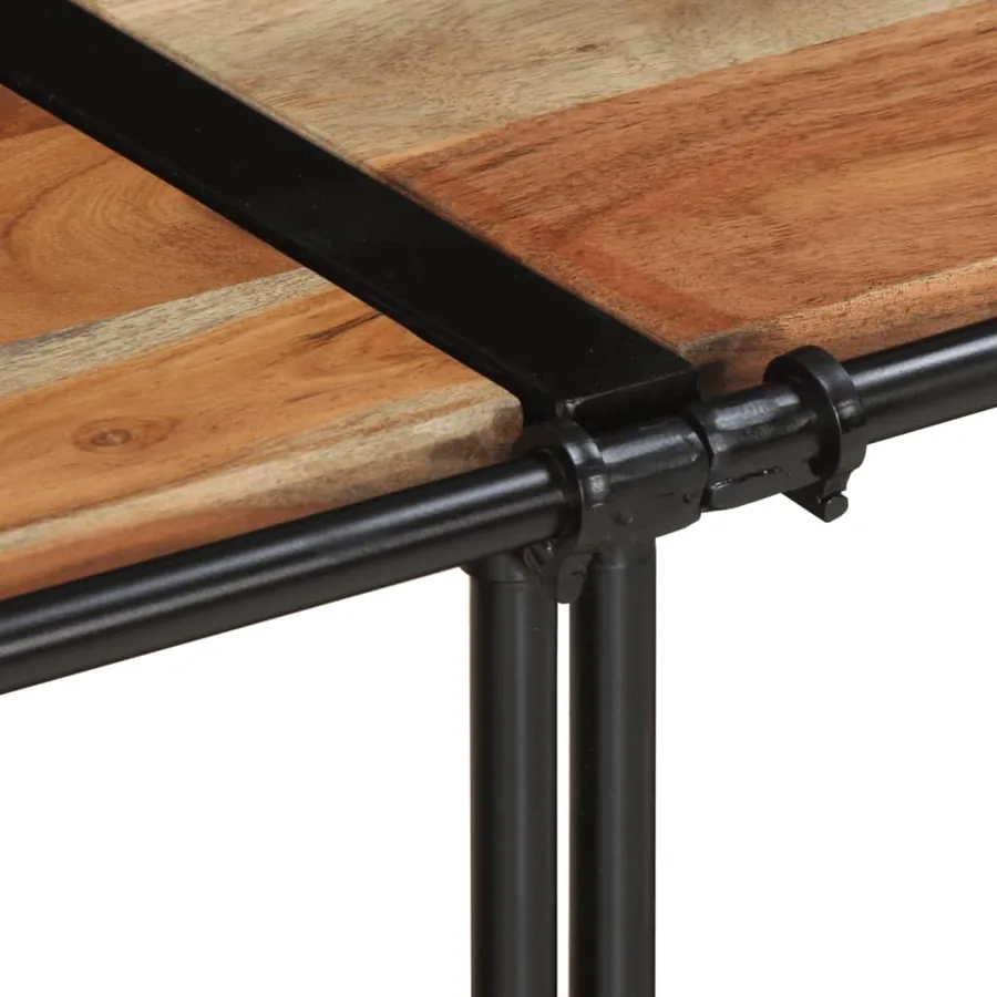 Meuble TV 200x42x40 cm bois d'acacia massif - 7