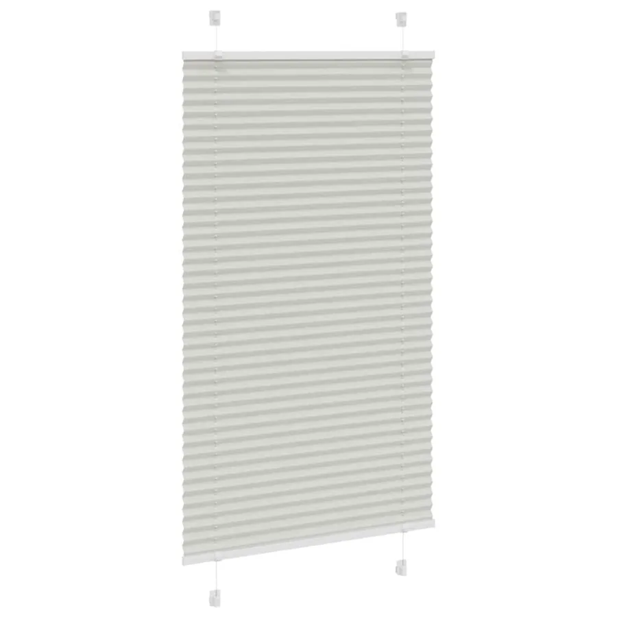 Store plissé gris clair 80x100 cm largeur du tissu 79,4 cm - 3
