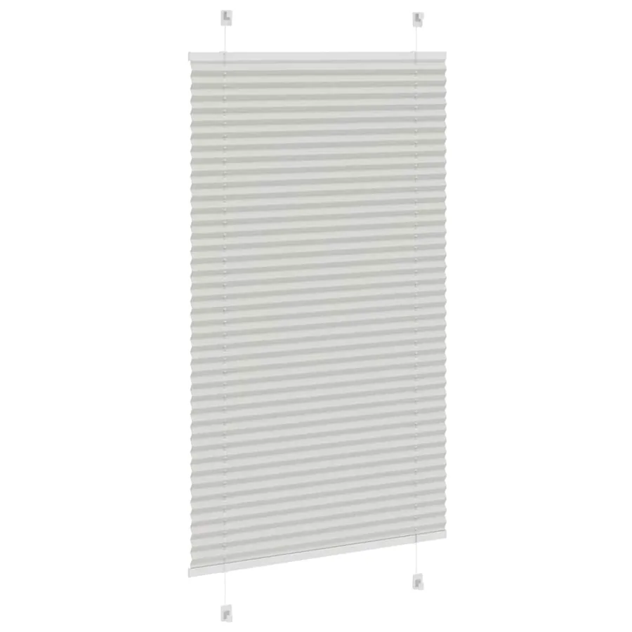Store plissé gris clair 80x100 cm largeur du tissu 79,4 cm - 4