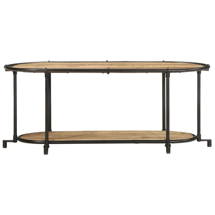 Meuble TV 100x42x40 cm bois massif de manguier brut - 4