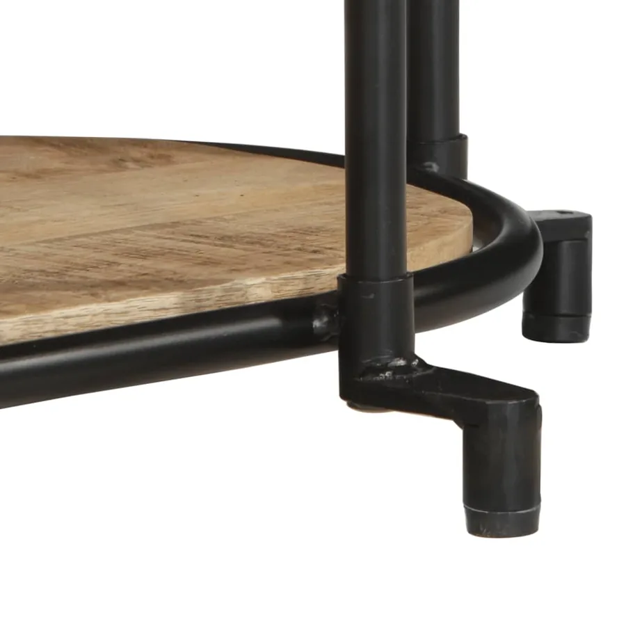 Meuble TV 100x42x40 cm bois massif de manguier brut - 8