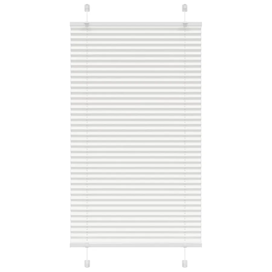 Store plissé blanc 75x150 cm largeur du tissu 74,4 cm polyester