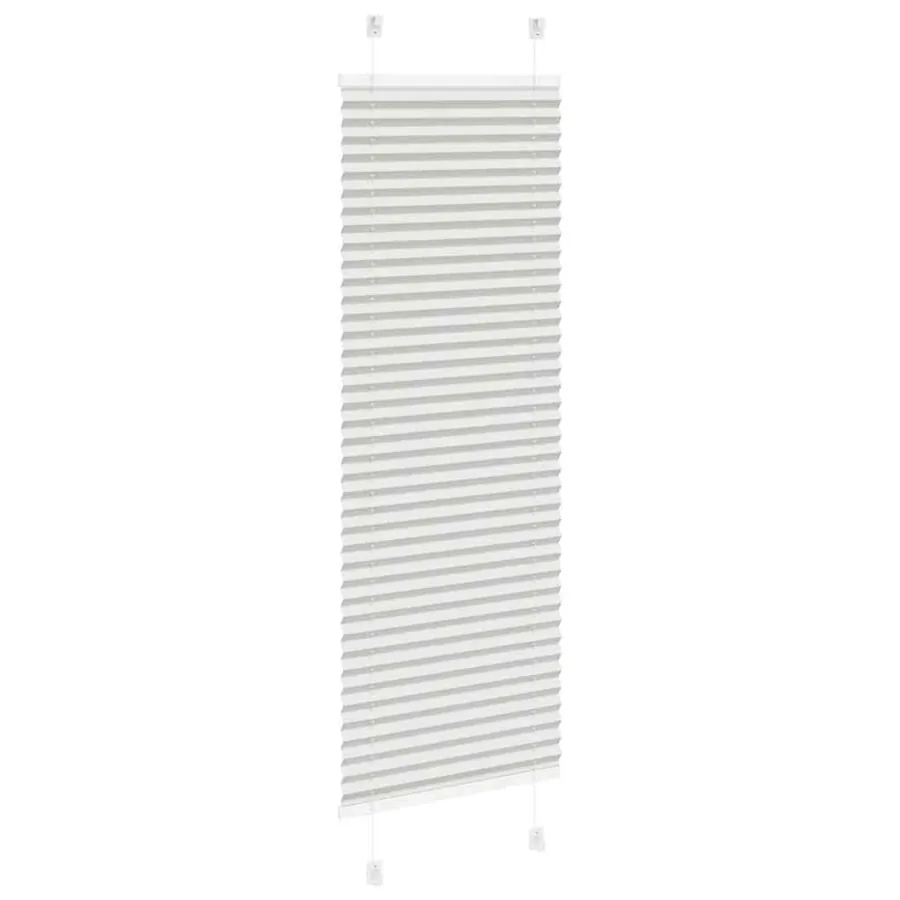 Store plissé gris clair 40x100 cm largeur du tissu 39,4 cm - 4