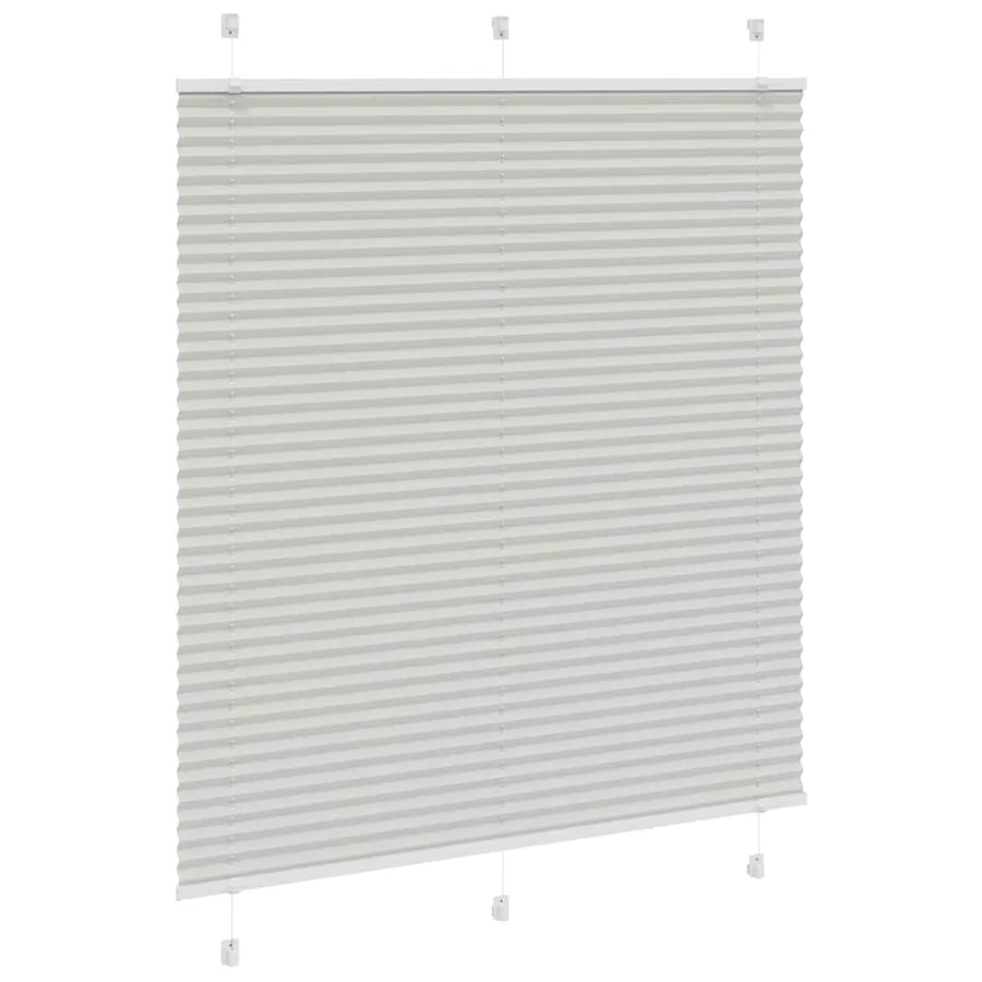 Store plissé gris clair 120x150cm largeur du tissu 119,4cm - 3