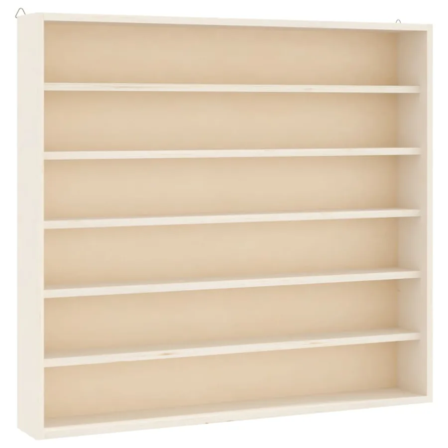 Vitrine de collection en bois avec 6 étagères 60x8,5x55 cm - 2